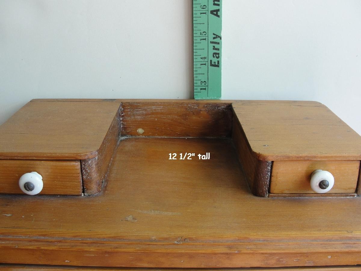 Antique Vtg Children's Toy Wood Furniture Salesmans Sample 2/3 Drawer Chest #8