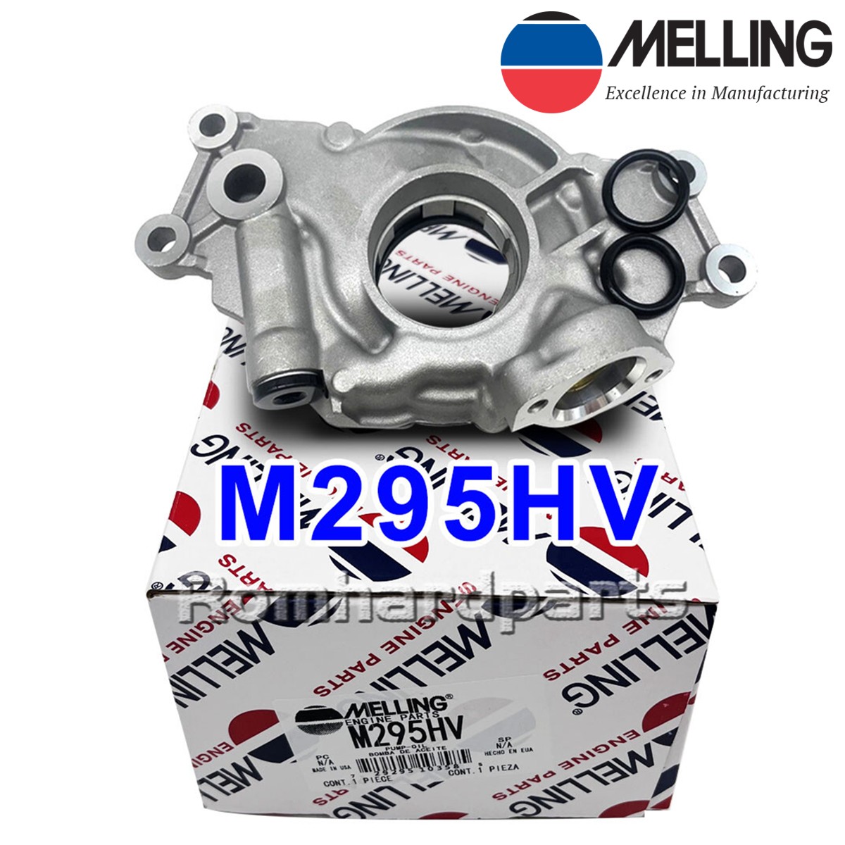 Genuine Melling M295HV High Volume Engine Oil Pump for Chevrolet GM 4.8 6.0L LS1