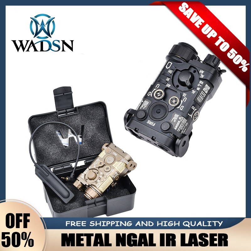 WADSN Tactical Metal NGAL Red Green Dot Laser Sight IR Ray Hunting Weapon Laser