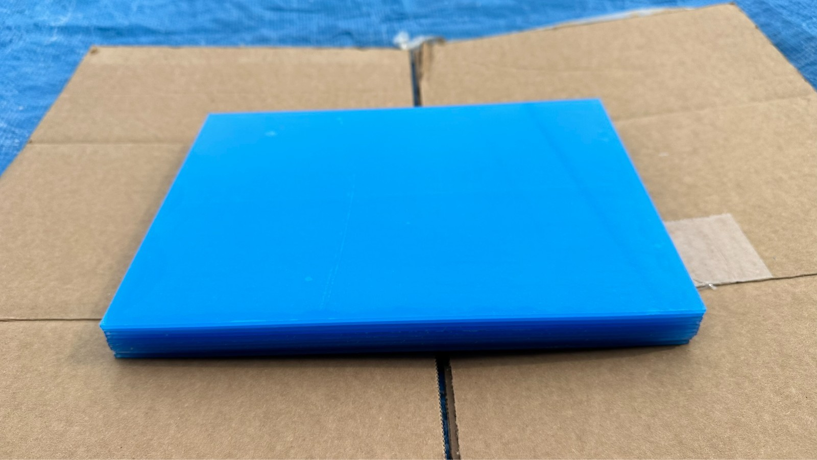 Lot of 10 New Sheets of 10-7/8" x 7-7/8" Acrylic Clear Plexiglass Plexi