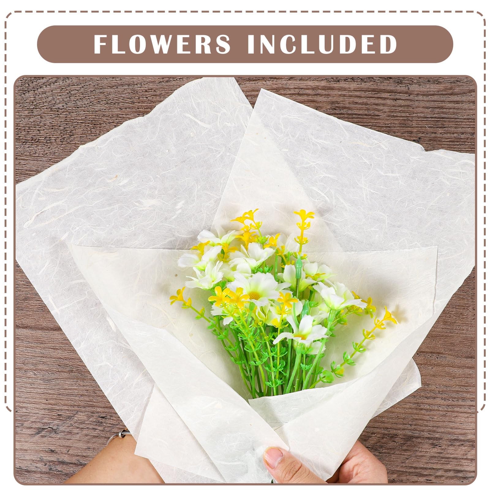 60 Sheets Mulberry Paper 8.5 x 11, Rice Paper Handmade Decoupage Sheets for