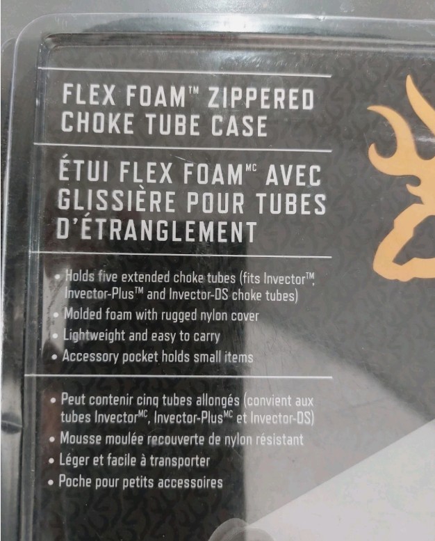 Browning Flex Foam Zippered Choke Tube Case - Black - 1211130