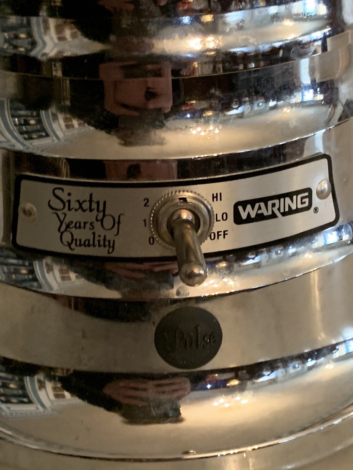 Pre-Owned WARING 60yr Anniversary Chrome Addition 2 Speed Heavy Duty Blender