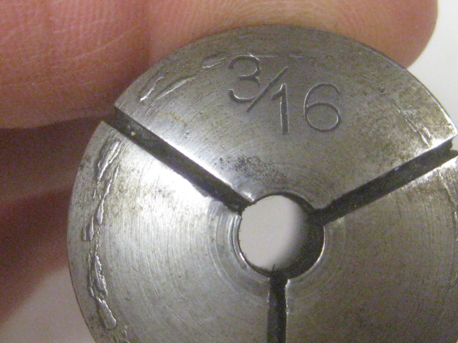 Set of 7 Van Norman Collets Different Sizes +extra