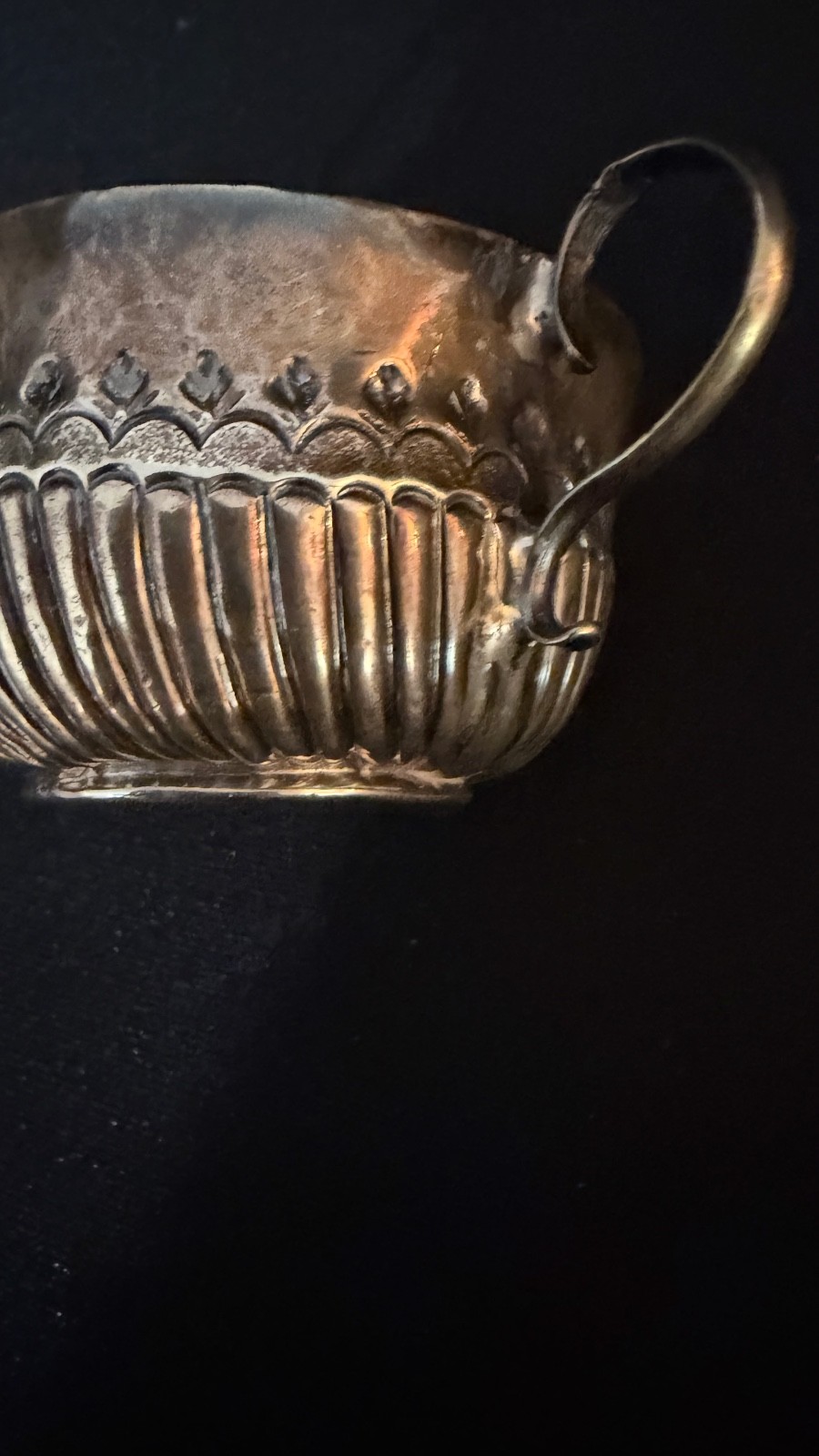 Early George I Britannia Sterling Silver Miniature Caudle Cup London 1718