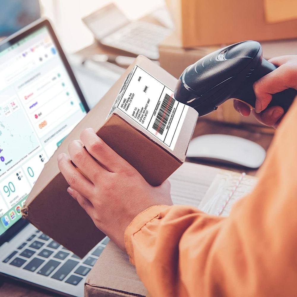 Premium 8.5x5.5 Half Sheet Shipping Labels 2 per Sheet Matte White Self Adhesive