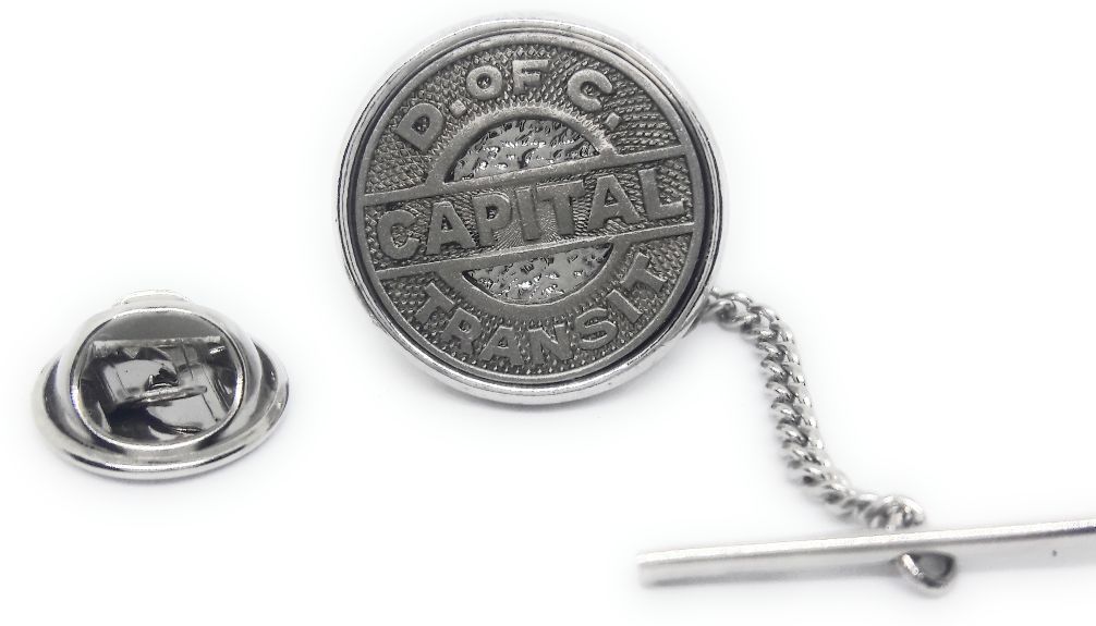 WASHINGTON D.C. TRANSIT TOKEN TIE TACK / LAPEL PIN
