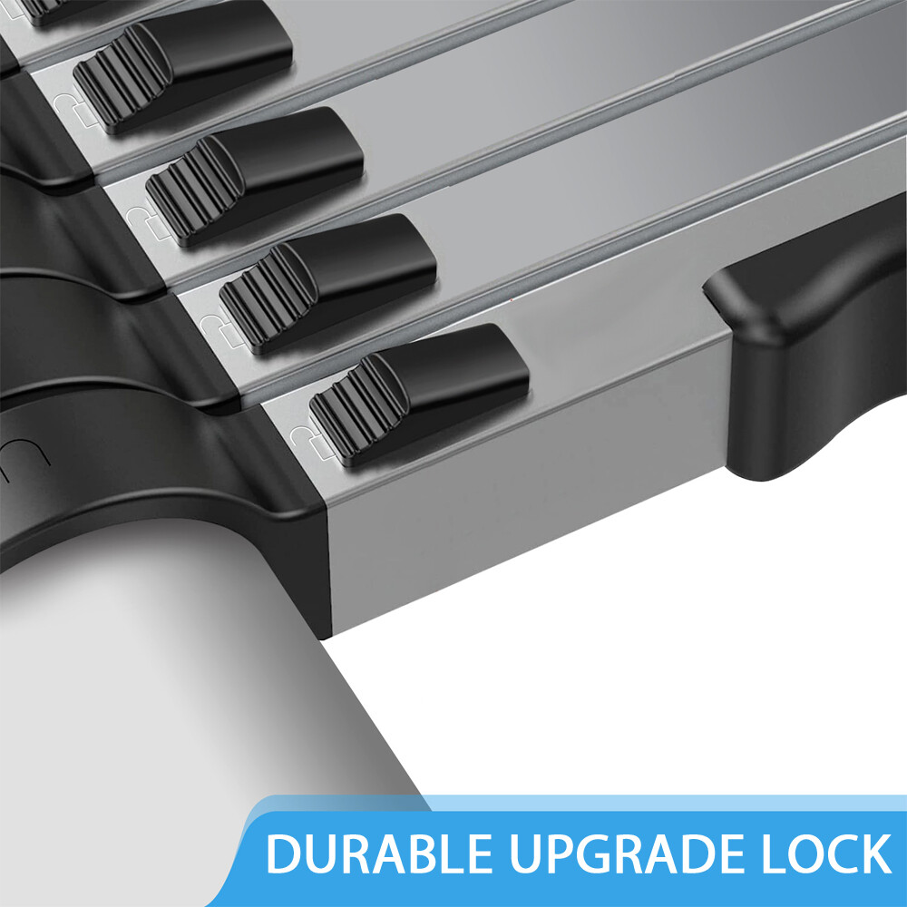 6.2M Portable Heavy Duty Aluminium Telescopic Ladder Extendable With Safety Hook