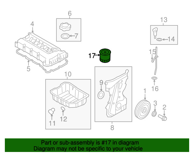 ⭐GENUINE⭐6PACK Oil Filters & Washers for Genesis Hyundai Kia 26300-35505