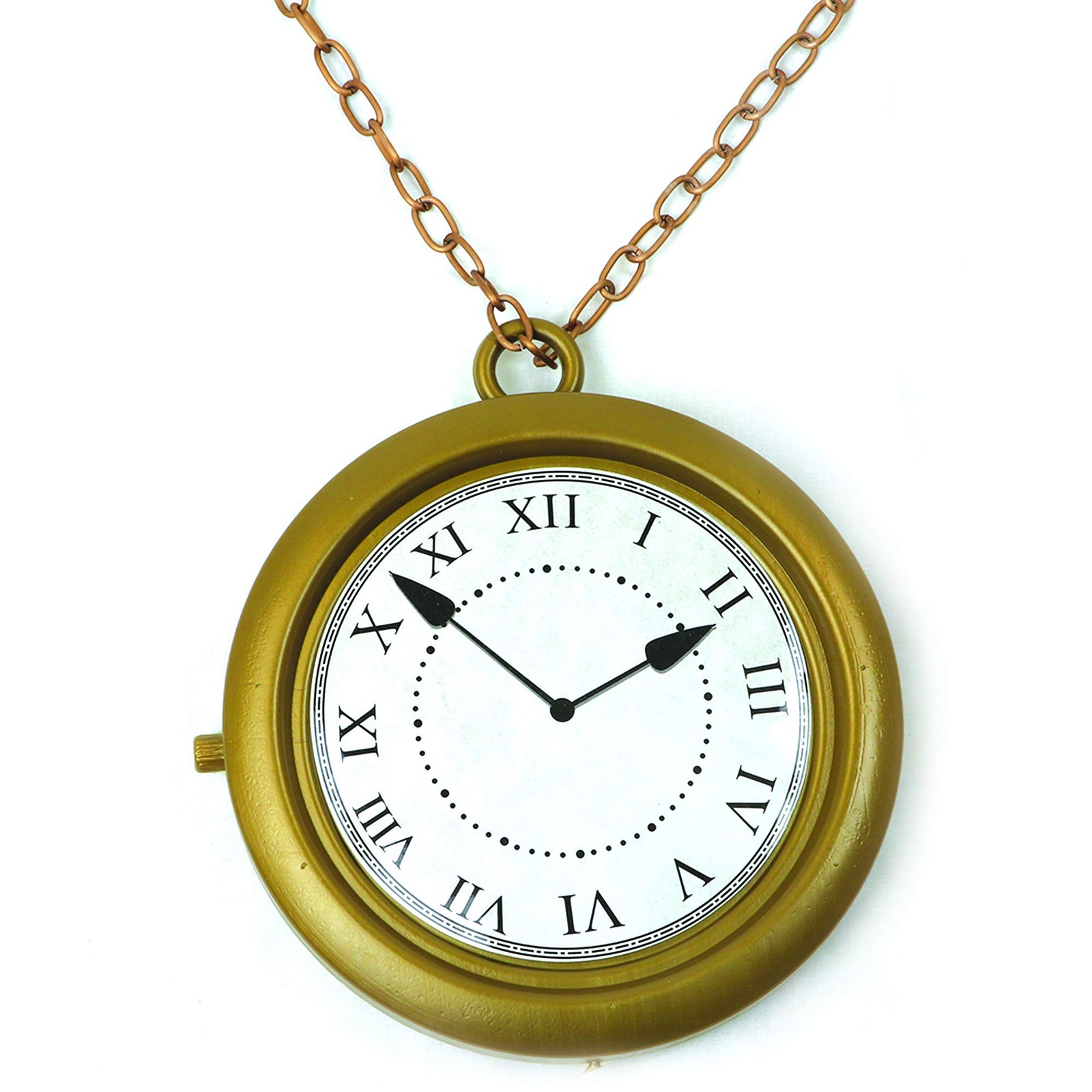 Flavor Flav Inspired Jumbo Clock Necklace - Hangs 8 Inches with 35-Inch Chain