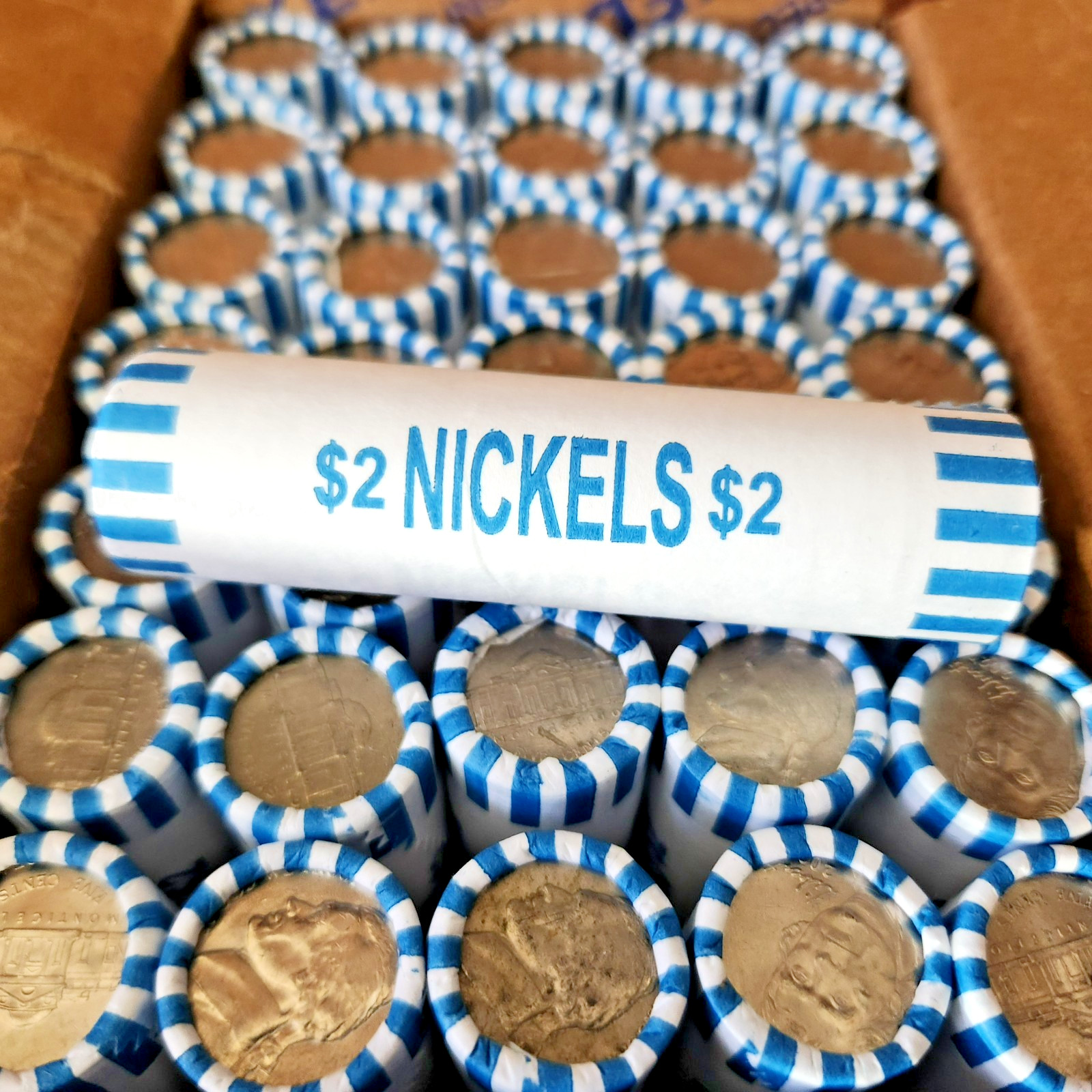 🔥 BANK SEALED Jefferson Nickel Roll - 1 Roll - 40 coins ($2 FV) UNSEARCHED‼️