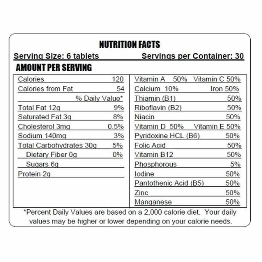 Survival Shot 180 Emergency Food Prepper Tablets Ready Hour 10-year Shelf Life