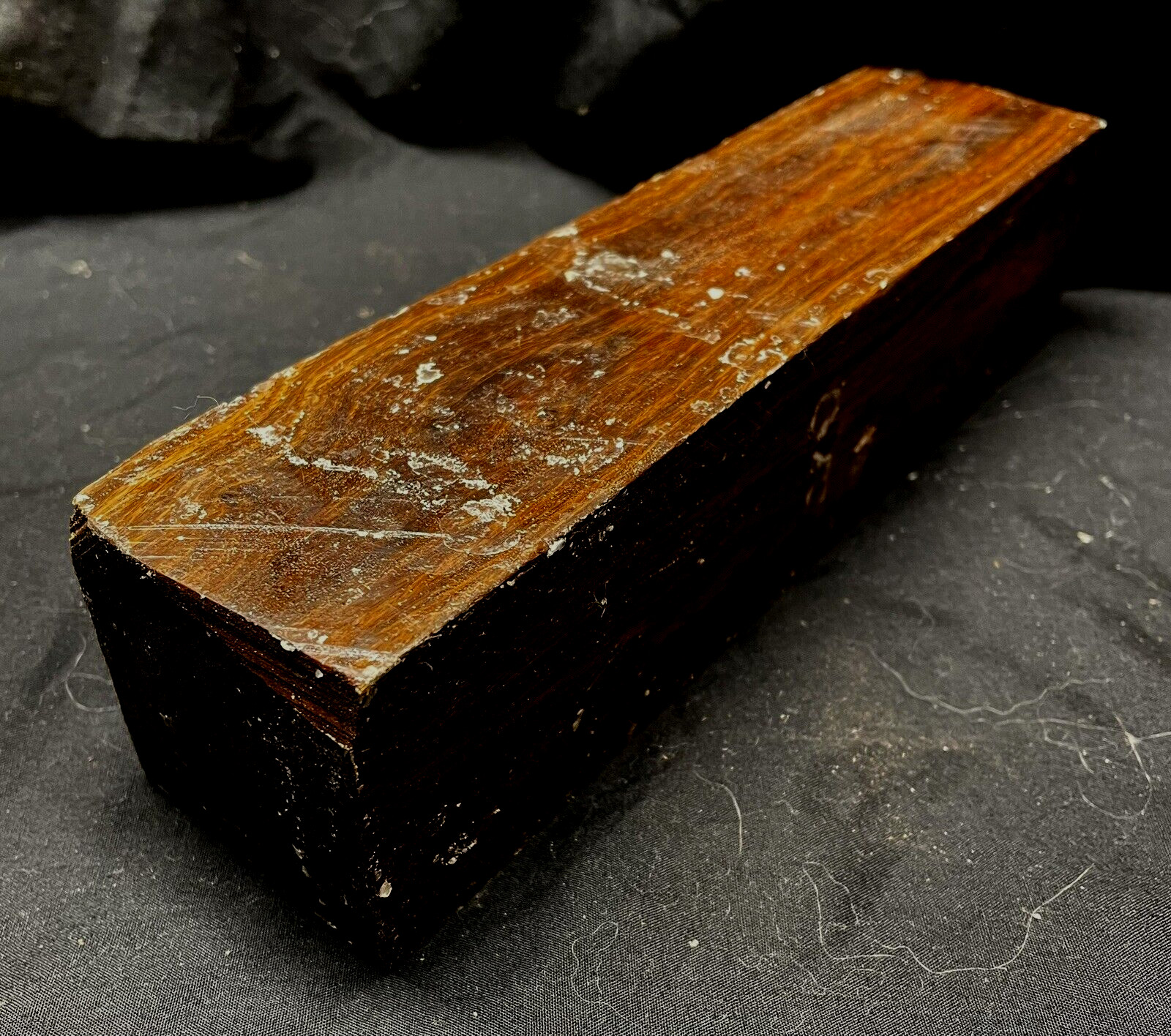 1 Real Lignum Vitae 1.5x1.5x6 Guaiacum Cracked Wood Bossing Mallets Tools Handle