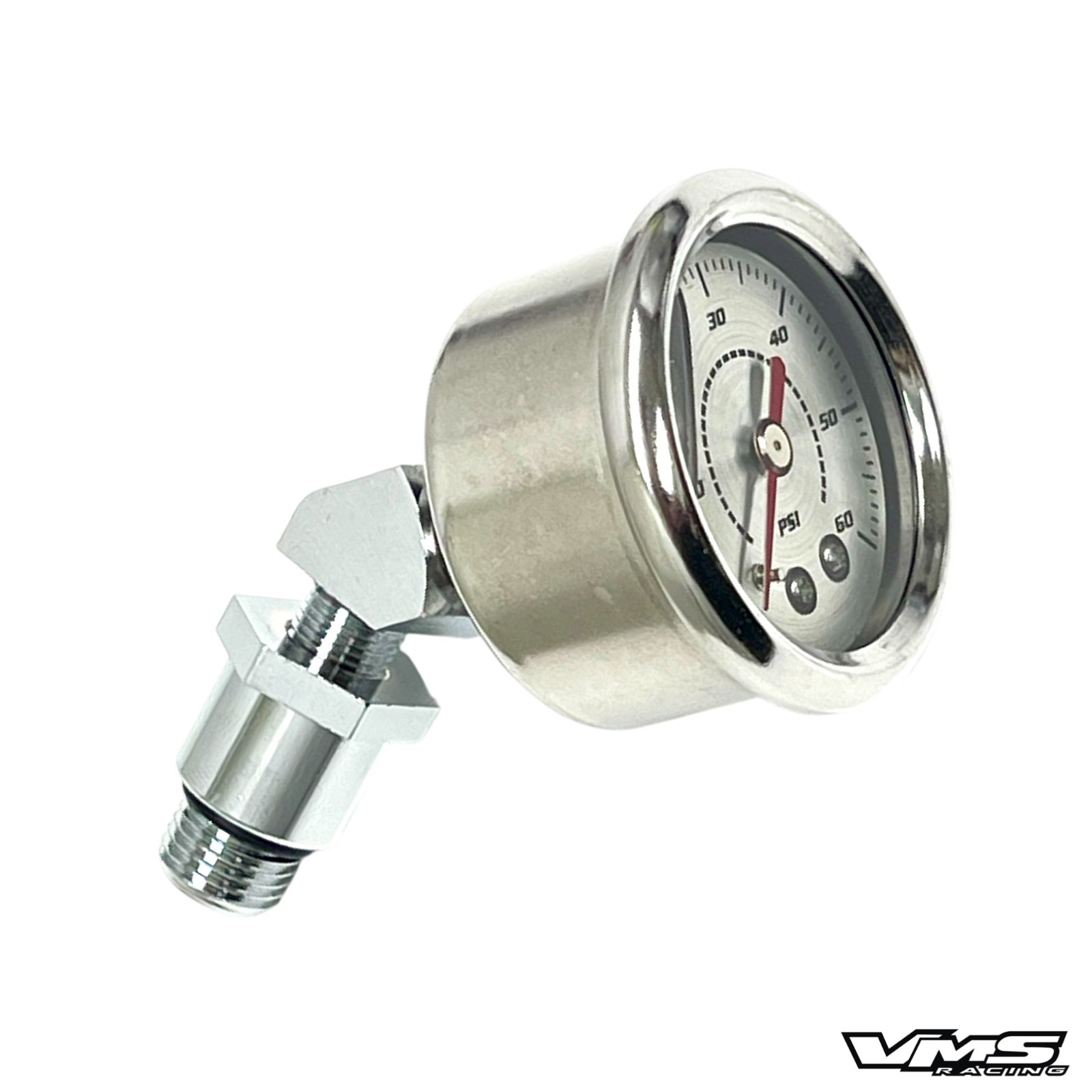 HARLEY BIG TWIN ENGINE 0-60 PSI OIL PRESSURE LIQUID FILLED GAUGE ADAPTER KIT