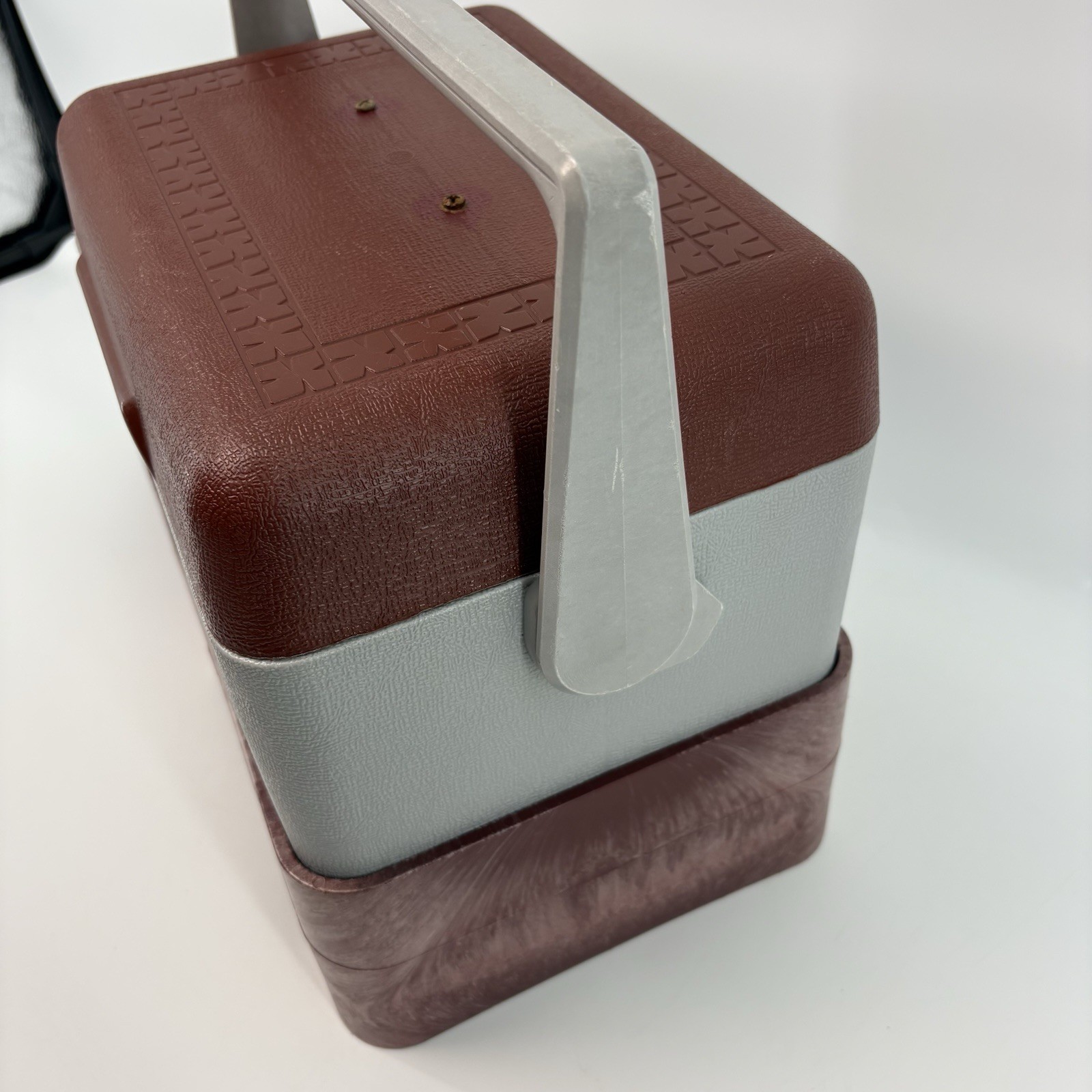 Vintage Gott Tote 6 Cooler Console Arm Rest With Cup Holder, Red, Read DS!