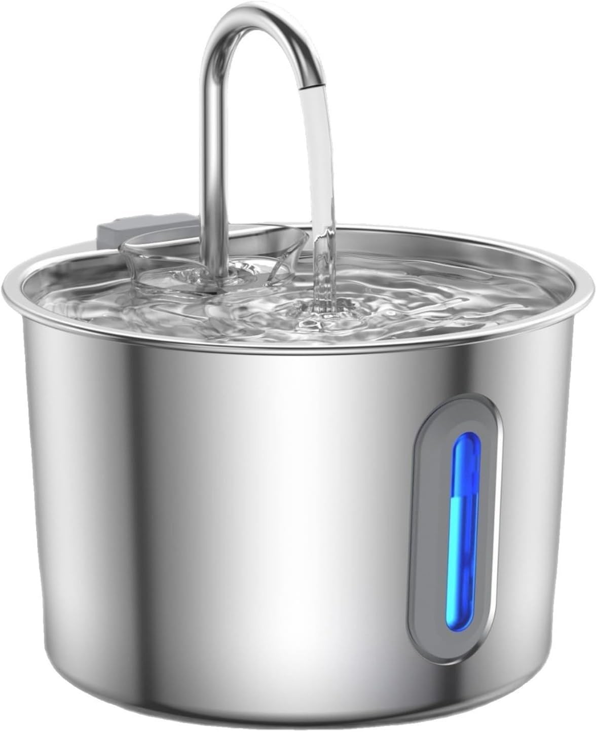 74.4oz/2.2L Cat Water Fountain Stainless Steel, Automatic Pet Water Dispenser