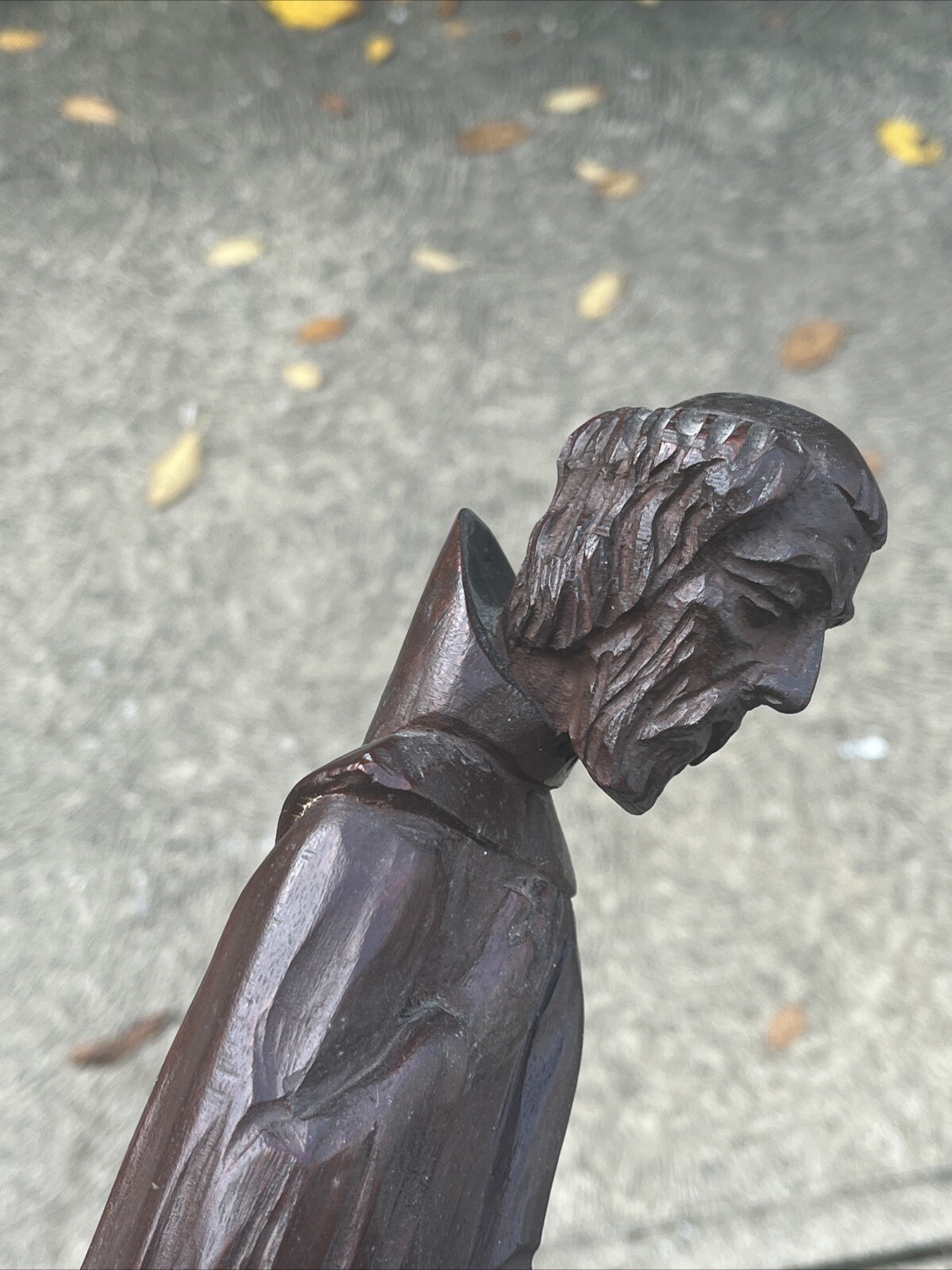 Vintage Saint Dominic Statue Hand Carved Mexico Monterrey Artist Signed 20”