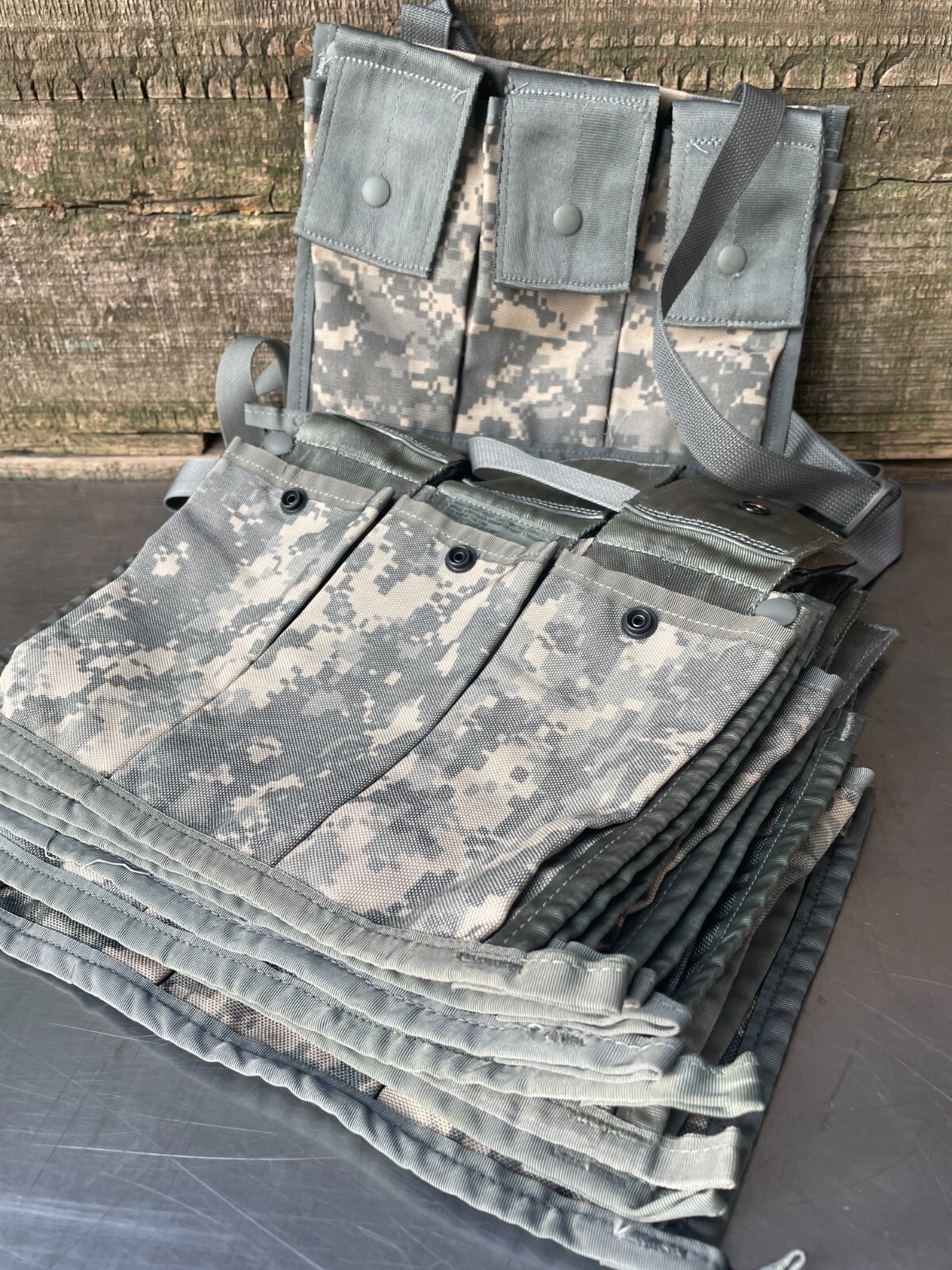 -LOT of 5- Military 6 Magazine Bandoleer MOLLE II Mag Ammunition Pouch w/ Strap