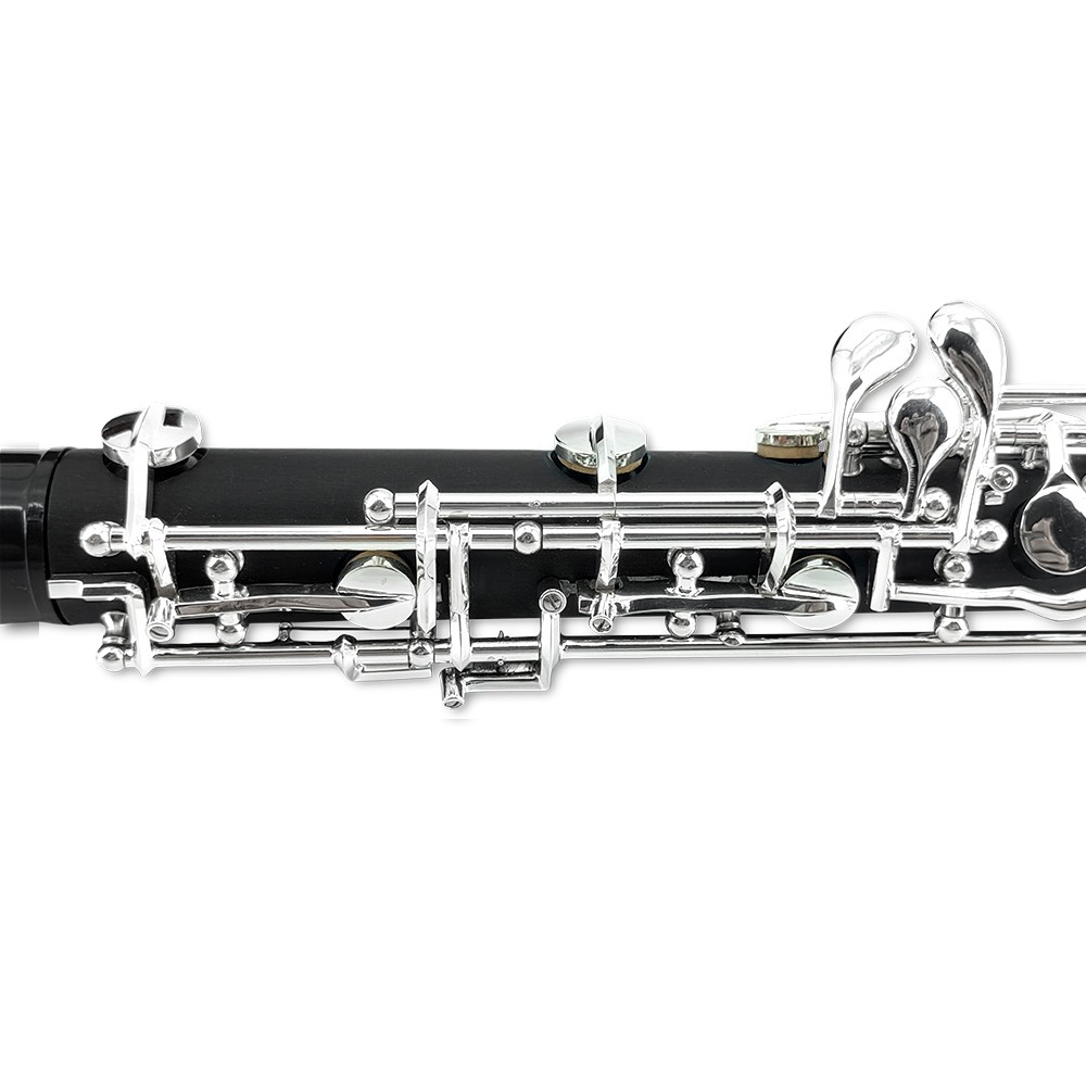 Professional Oboe C Key with Forked-F Resonance Semi-Automatic Mechanism Ebonite