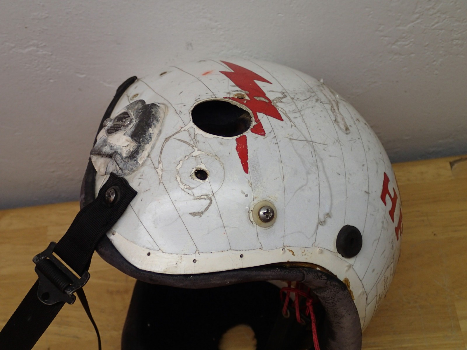 Gentex Vintage PRK-37/P Aircraft Flight Crew Helmet Incomplete Rough Estate Item