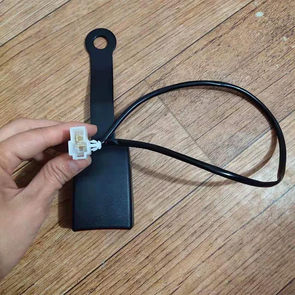 2PCS Universal Front Driver Safety Seat belt Buckle Plug Connector Warning Cable