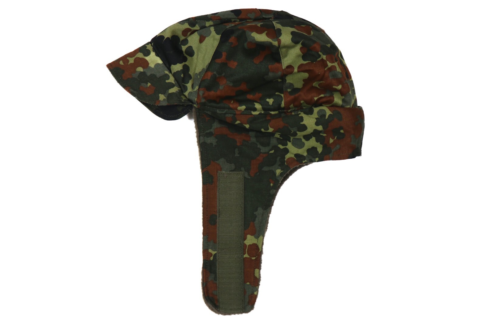 Large (59) - Used German Bundeswehr Flecktarn Winter Field Cap Hat Fleck Camo