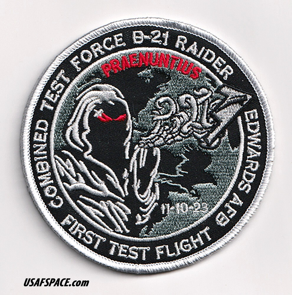 USAF B-21-RAIDER-FIRST TEST FLIGHT-COMBINED TEST FORCE- Edwards AFB- VEL PATCH