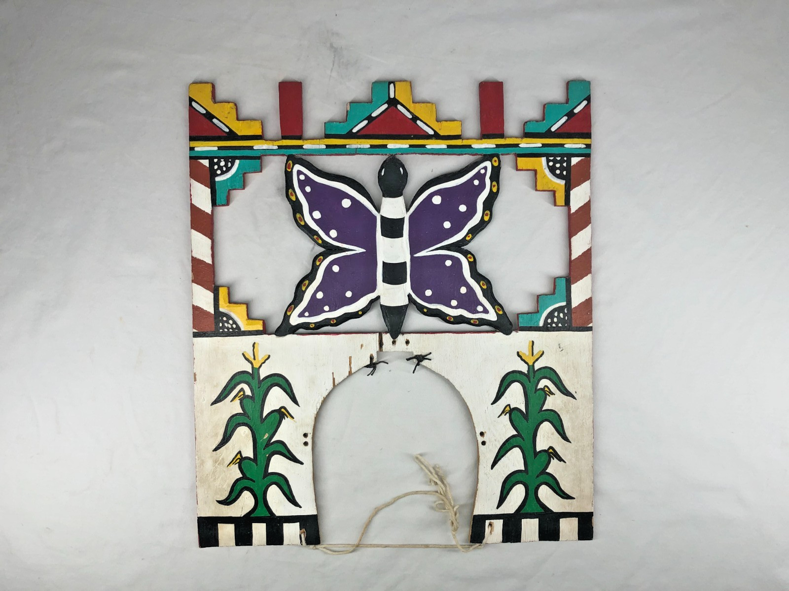 GREAT OLDER ORIGINAL HOPI MADE TABLITA 16" TALL X 14" ACROSS