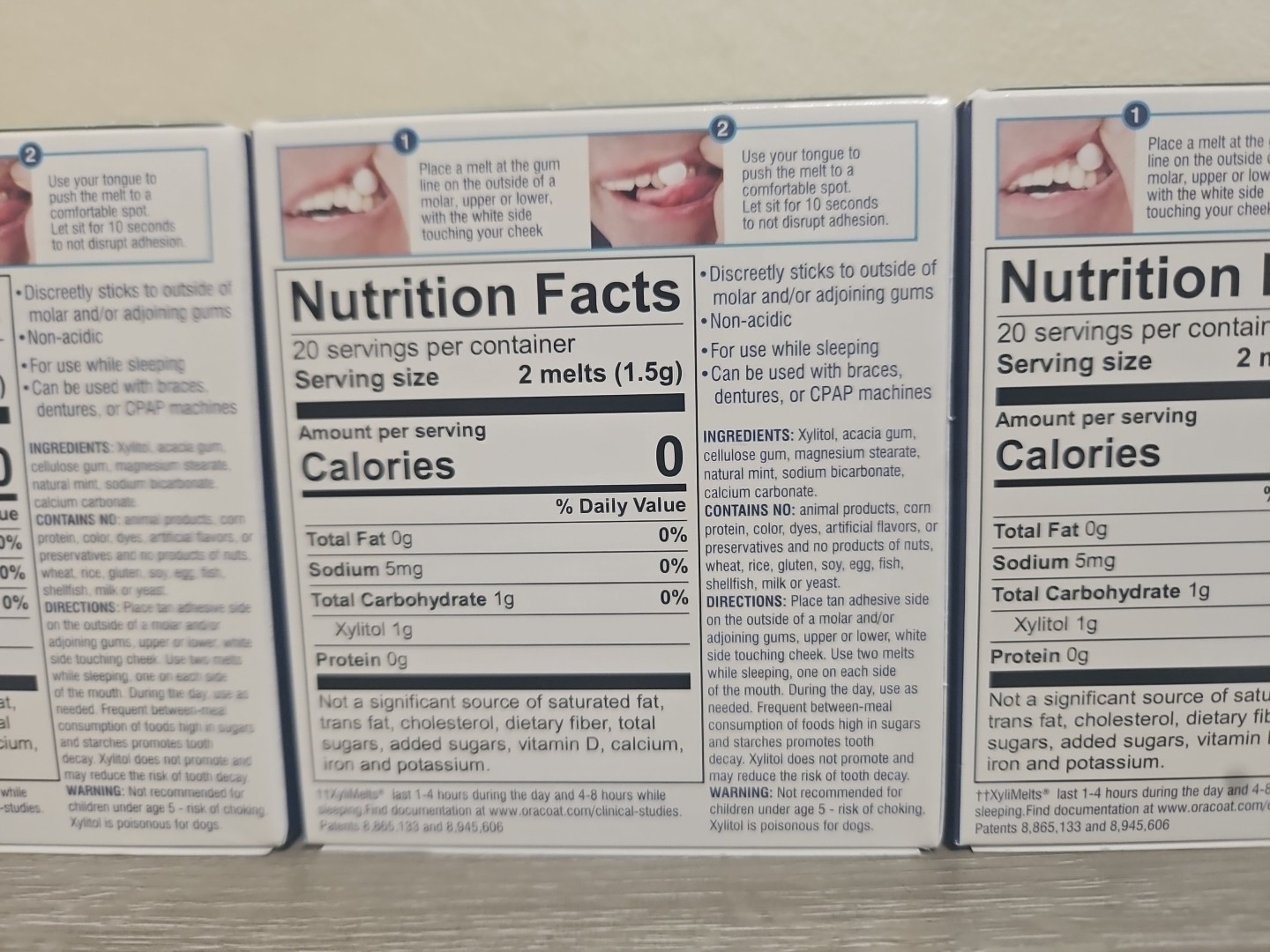 Lot Of 3 Oracoat XyliMelts for Dry Mouth Night / Day - Moisturizing 10/28