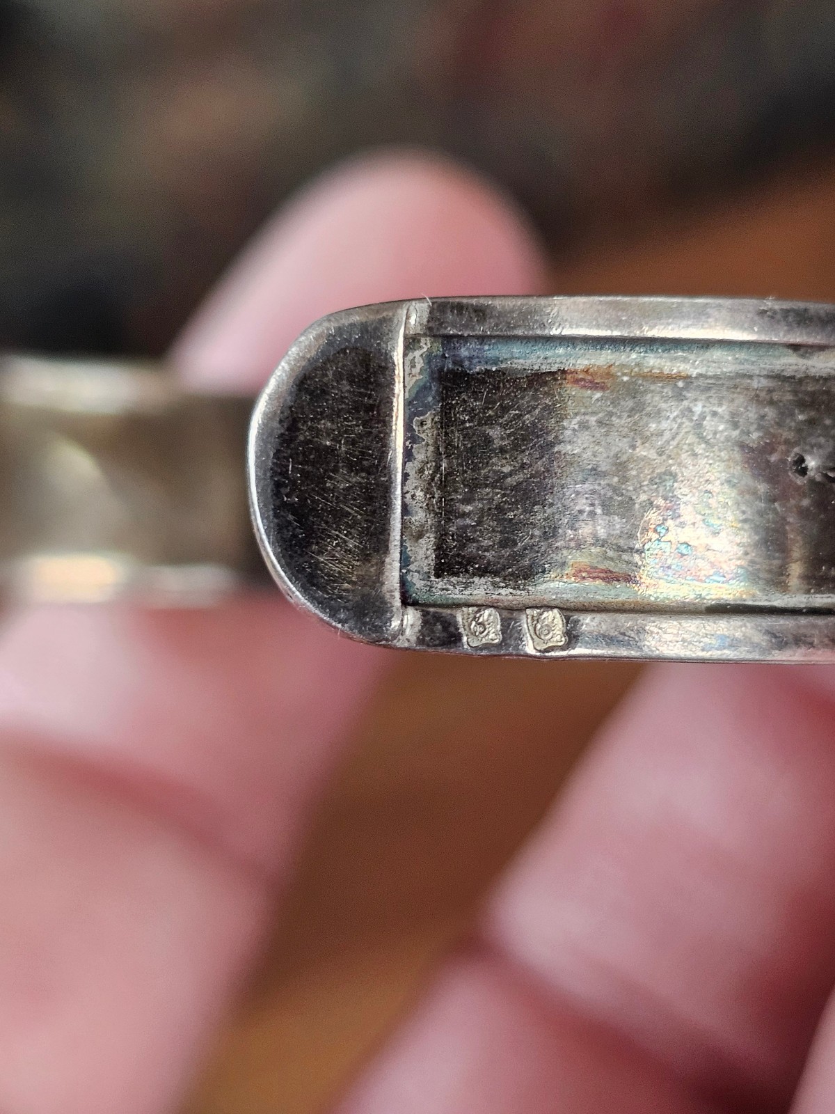 Enameled Sterling bracelet- possibly morrocan?