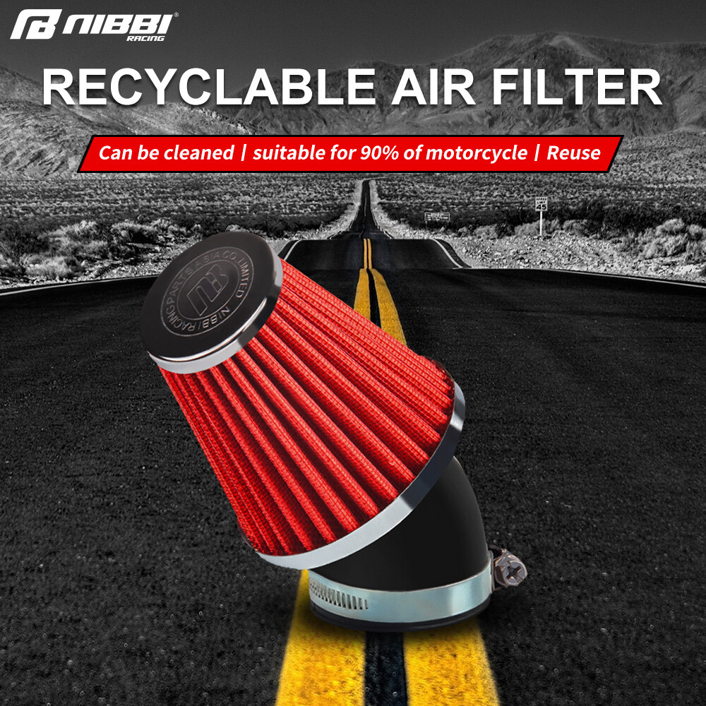 NIBBI Motorcycle Air Filter Universal 48mm Fits Pit Dirt Mini Bike Scooter ATV