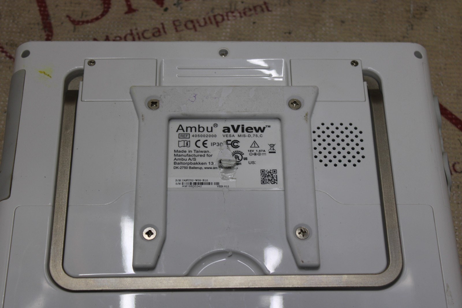 Ambu Aview 405002000 Portable HI-RES Monitor