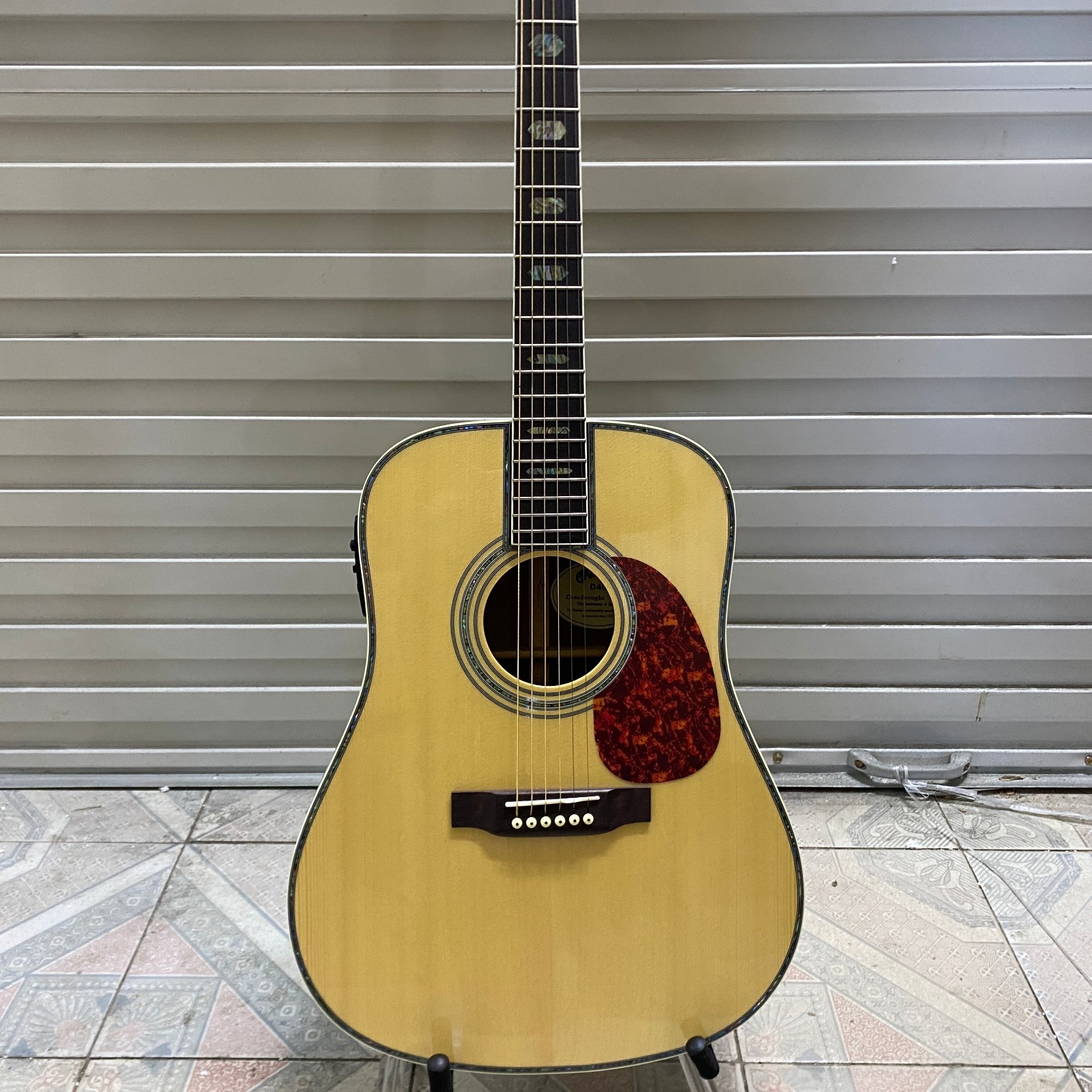 US stock ! D45 ACOUSTIC GUITAR with EQ Abalone Inlay 20 frets