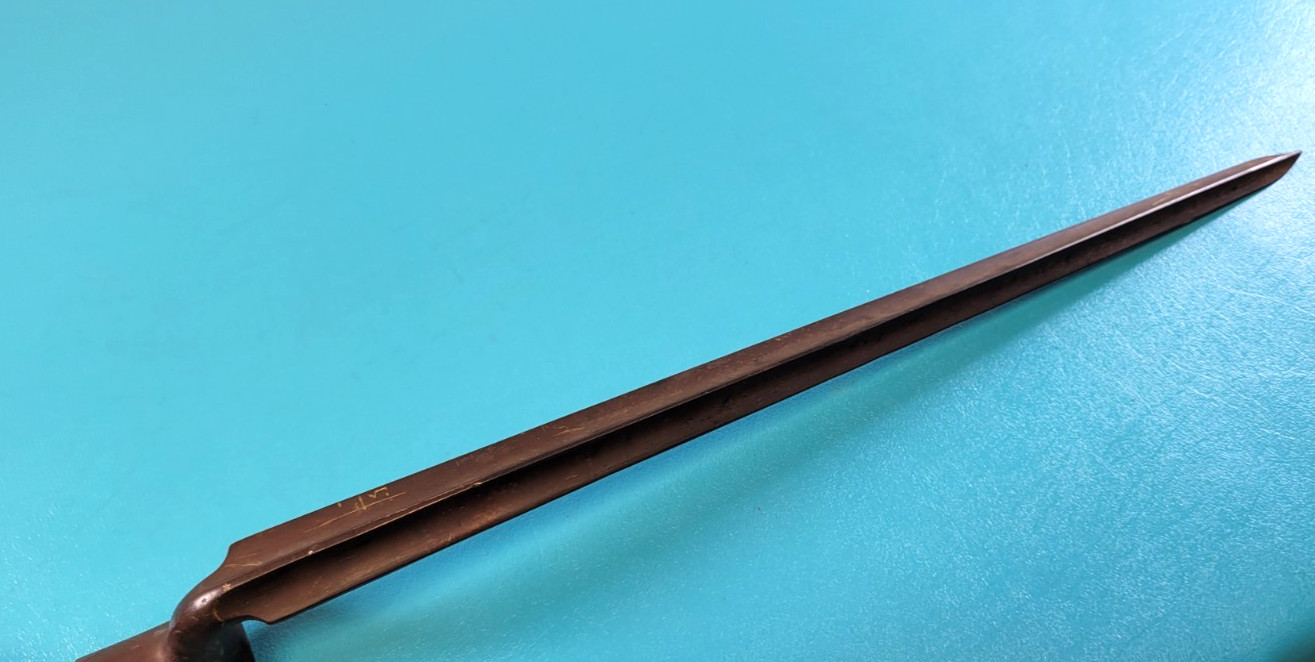 Antique US Musket Model 1816 Socket Bayonet "V : 9" Stamped TR890
