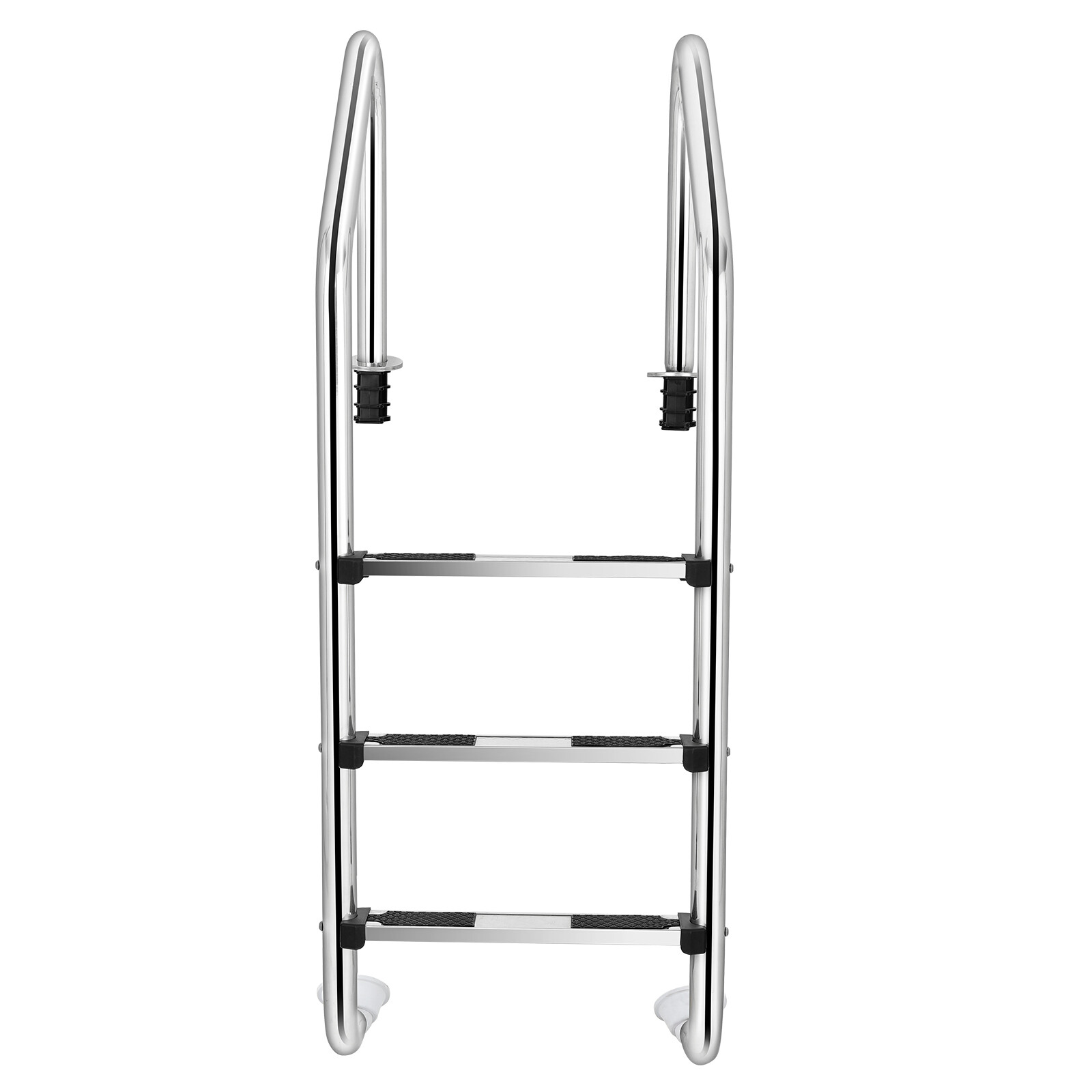 Costway Stainless Steel 3-Step Swimming Pool Ladder In-Ground w/ Anti-Slip Step