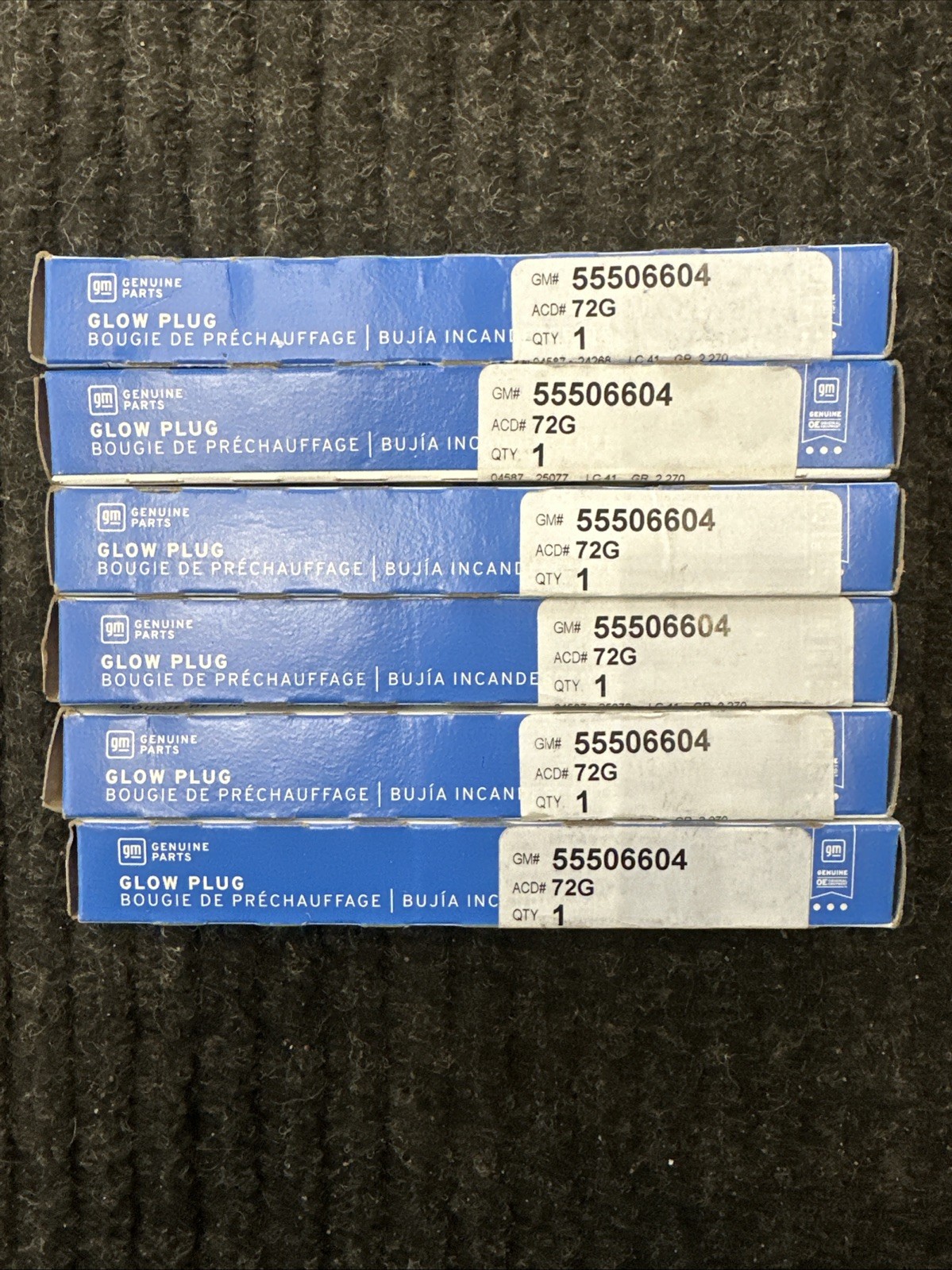 SET (6) NEW OEM GM Glow Plug 55506604 3.0L Duramax LM2 2021-2023