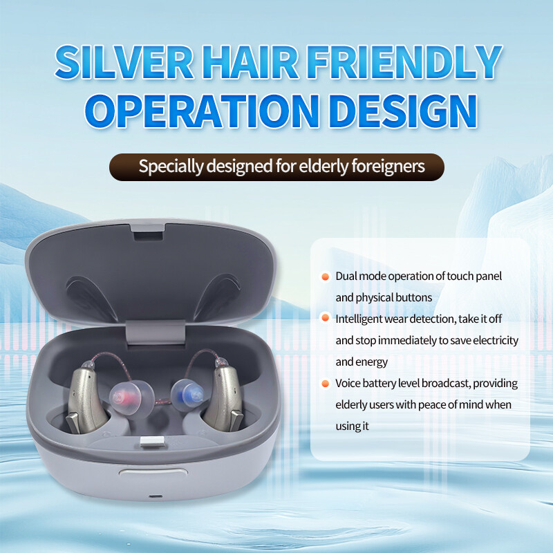 OTC Digital Hearing Aids For Seniors Adults Rechargeable With Noise Cancelling