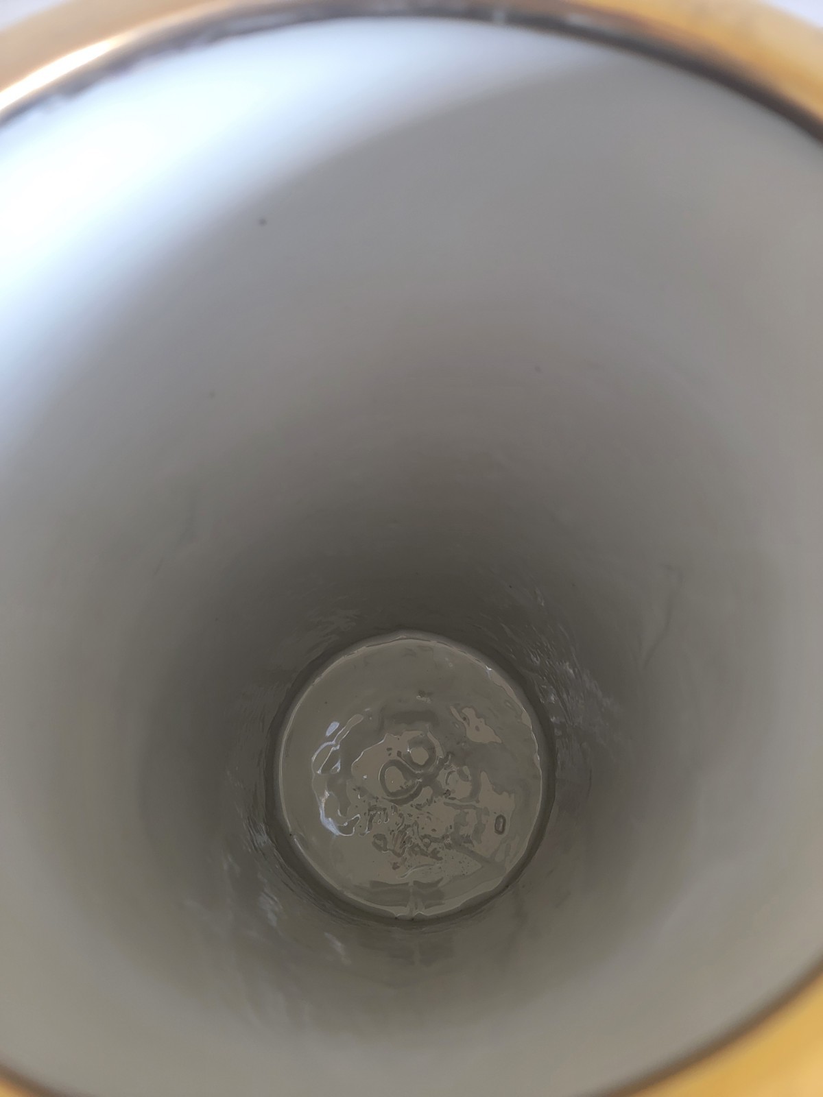 Vintage Porcelain Asian Umbrella Stand Pot Hand Painted 18 3/8" x 8 1/8"