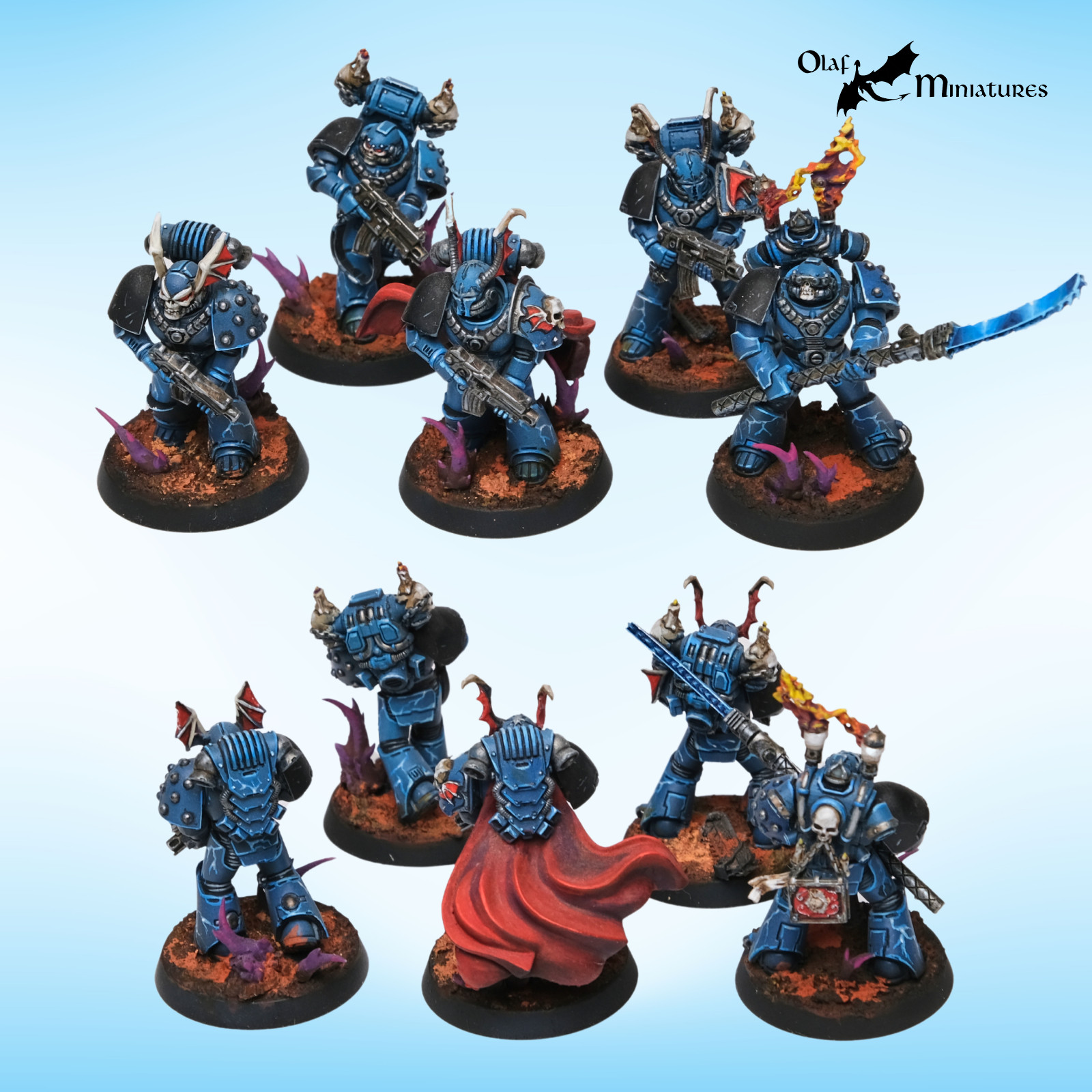 Horus Heresy Night Lords army 30k - highly converted, studio painted