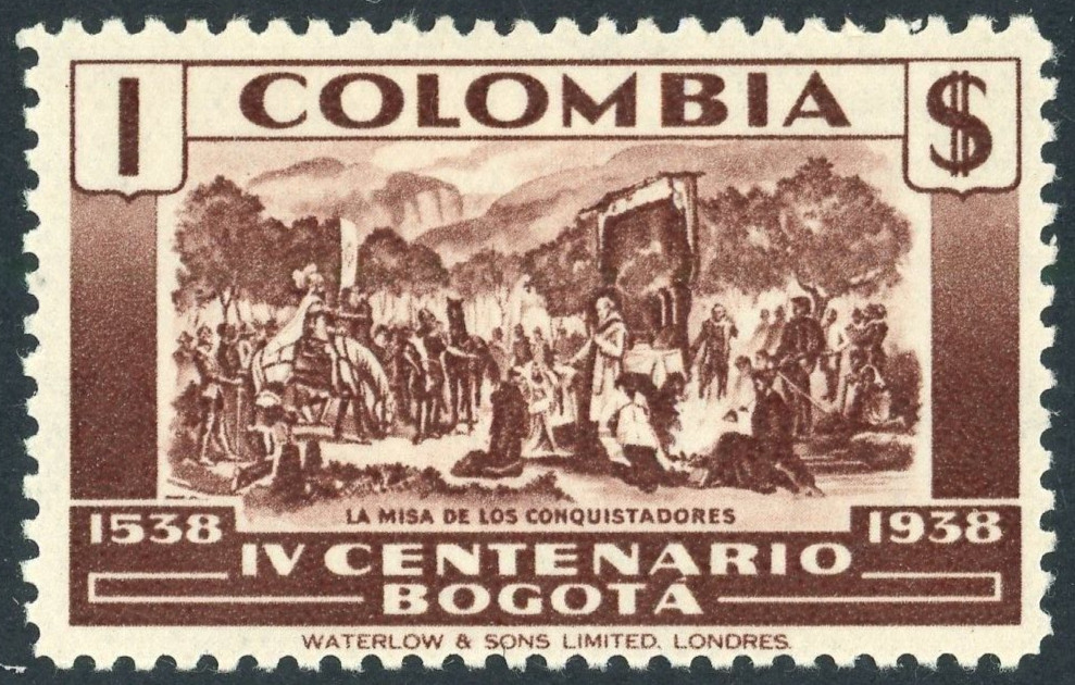 COLOMBIA 1938 MINT LH #463, BOGOTA 400th ANNIVERSARY !! Q52