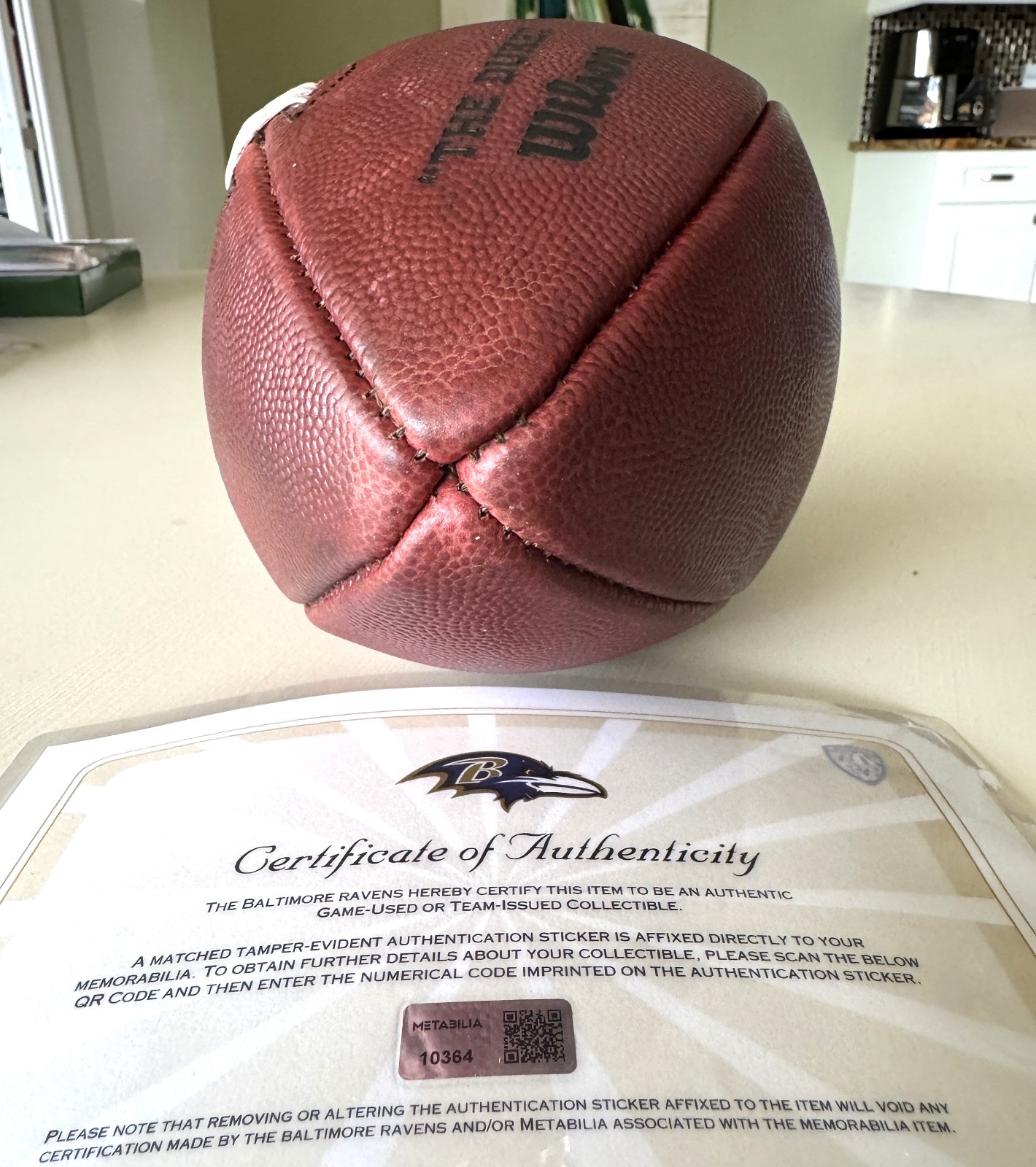 Lamar Jackson PHOTOMATCHED GAME-USED Ravens Football vs Chiefs 01/28/24 AFC game