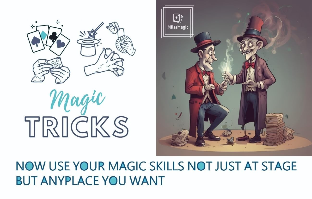 MilesMagic Magician's Dancing Hanky Gimmick | Handkerchief-sized, Red