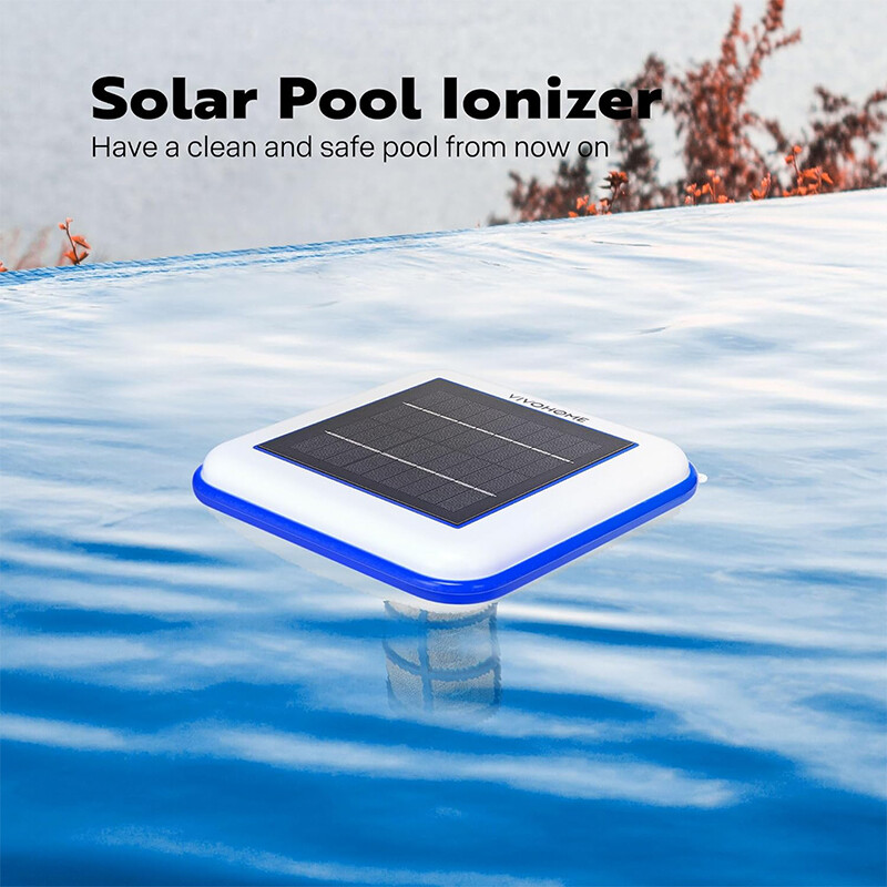 Solar Pool Ionizer Chlorine-Free Sun Shock & Water Purifier Up to 35,000 Gal