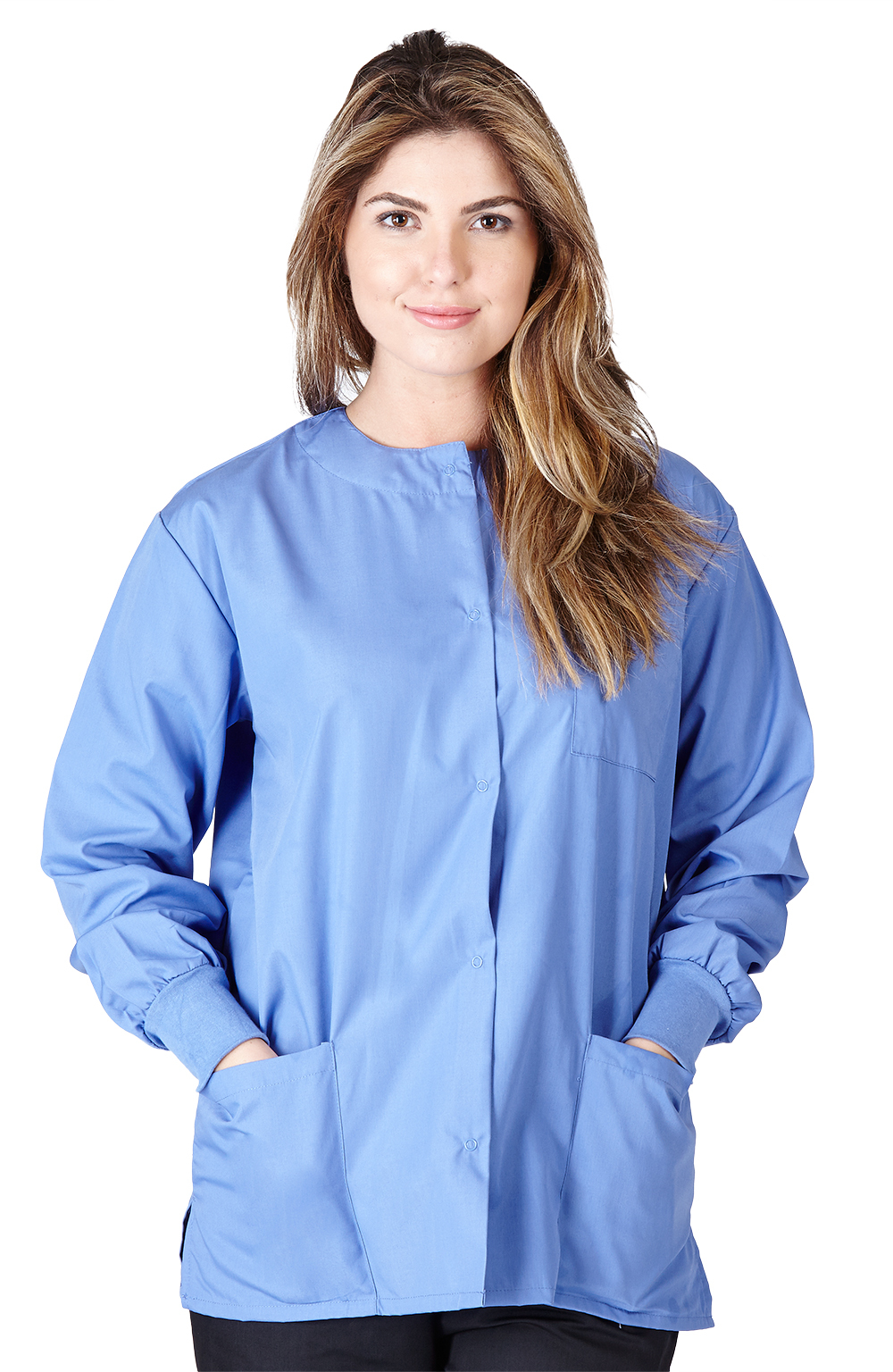 Medical Nursing Dental Long Sleeve Jackets Lab Coat Scrub Top Women Men Unisex