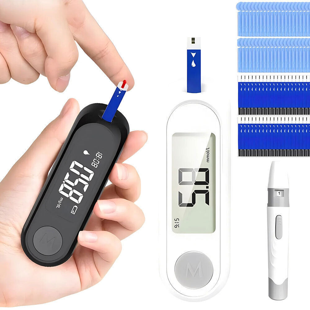 Blood Glucose Meter Diabetes Testing Kit Sugar Meter Glucometer 50 Test Strips