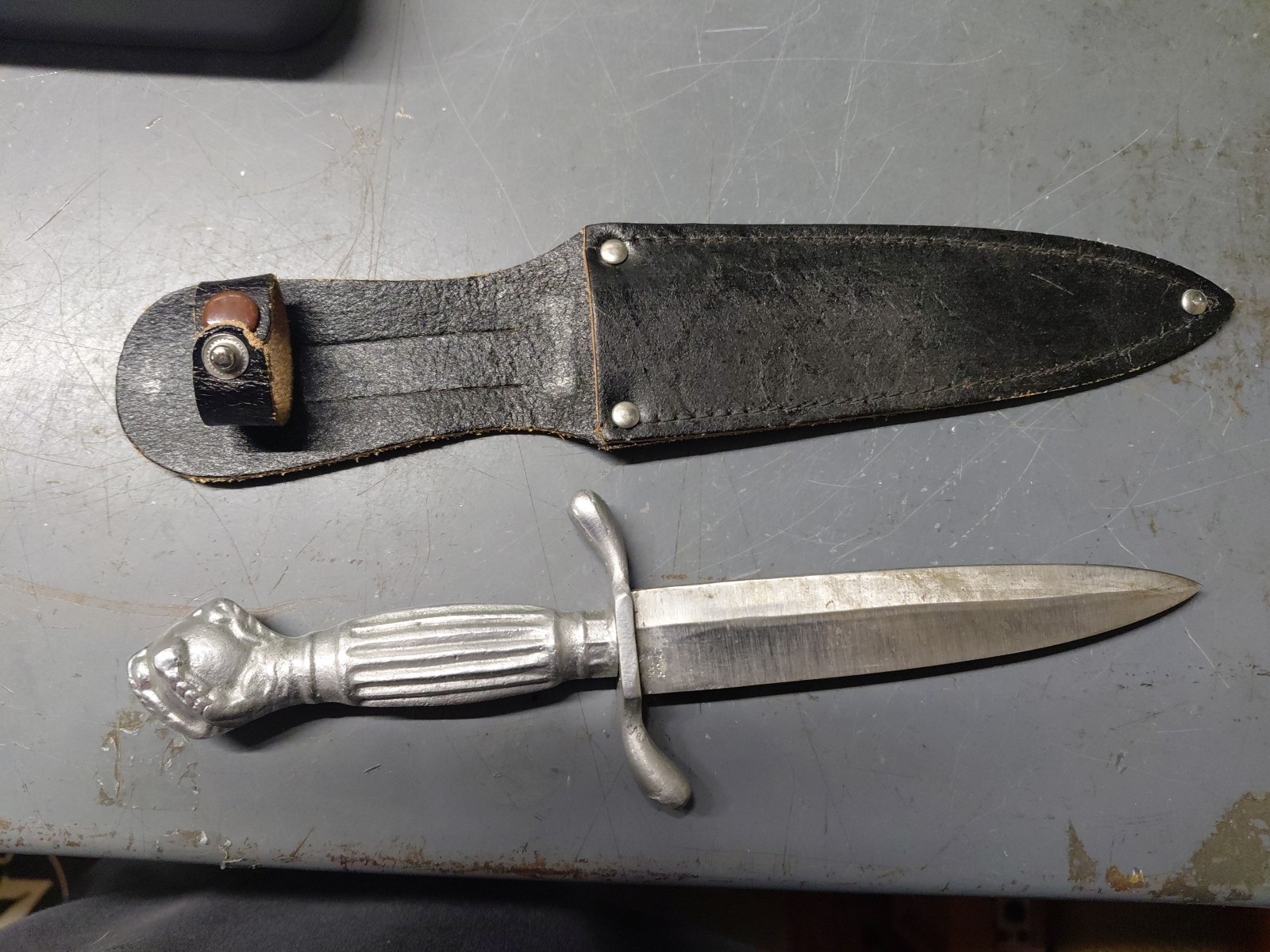 Vintage  Korium Dagger Knife Claw & Ball handle with sheath German Japan