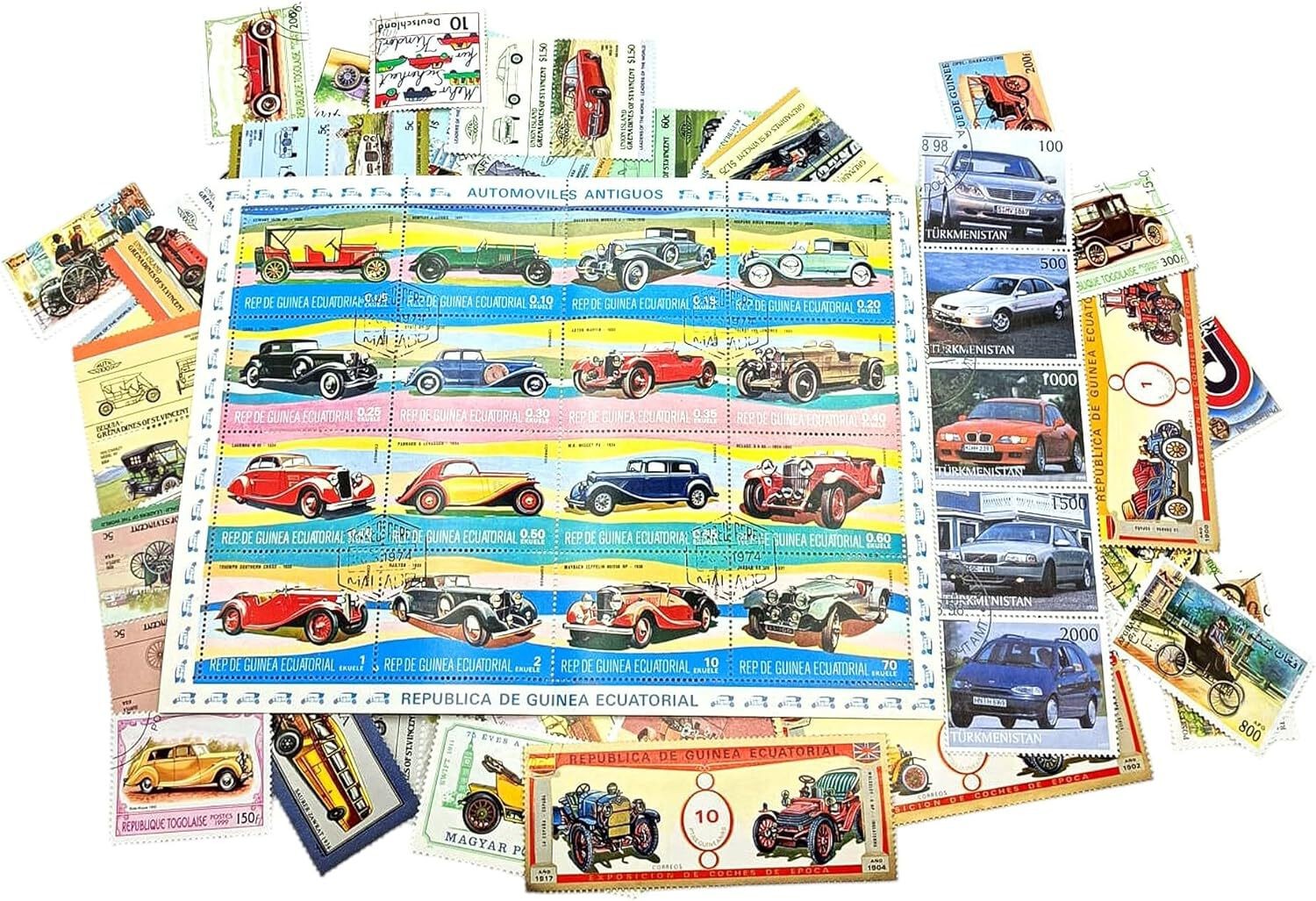 IMPACTO COLECCIONABLES | 100 Car Stamps Collection with Compact Album