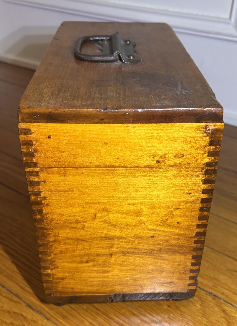 Vintage Sears Craftsman Surveying Transit Bubble Level Brass Scope Wooden Box