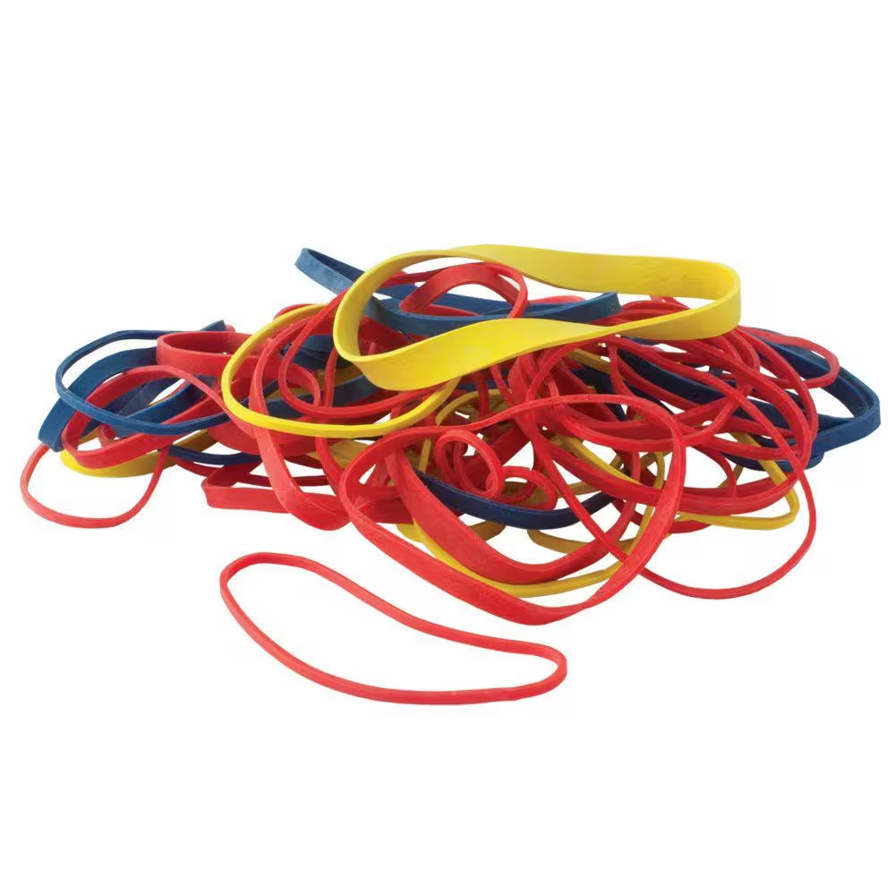 Assorted Rubber Band Size #54 Multi Colored Strong Rubber Bands