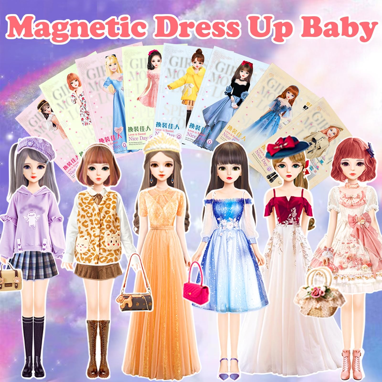 Magnetic Dress Up Dolls Magnetic Doll Dress Up Kits Magnetic Paper Dolls Pret...